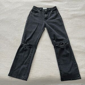 Women's Black Distressed Jeans